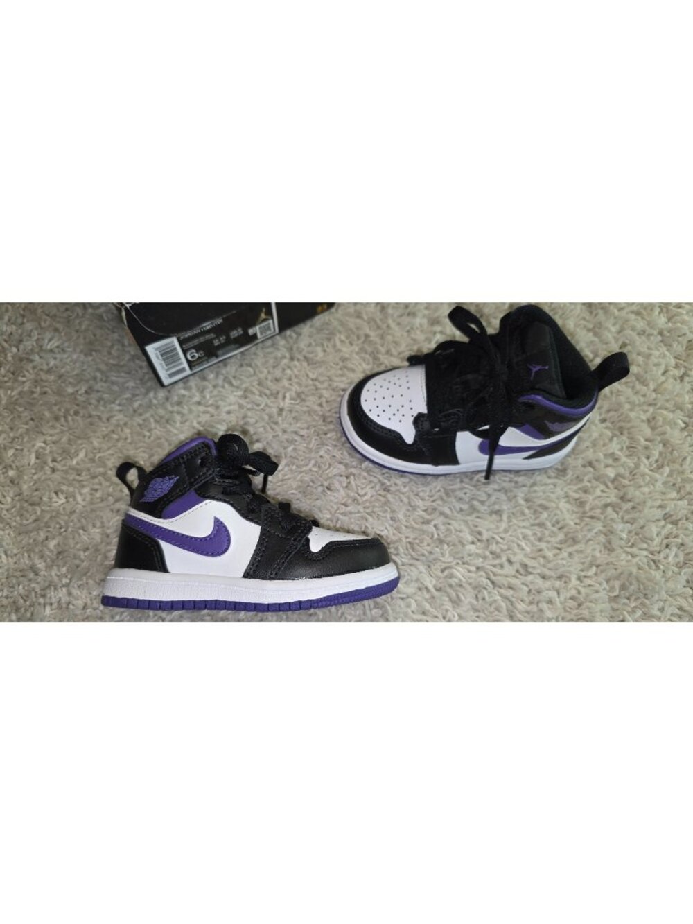 Air Jordan 1 Mid TD 'Dark Iris' size 6c